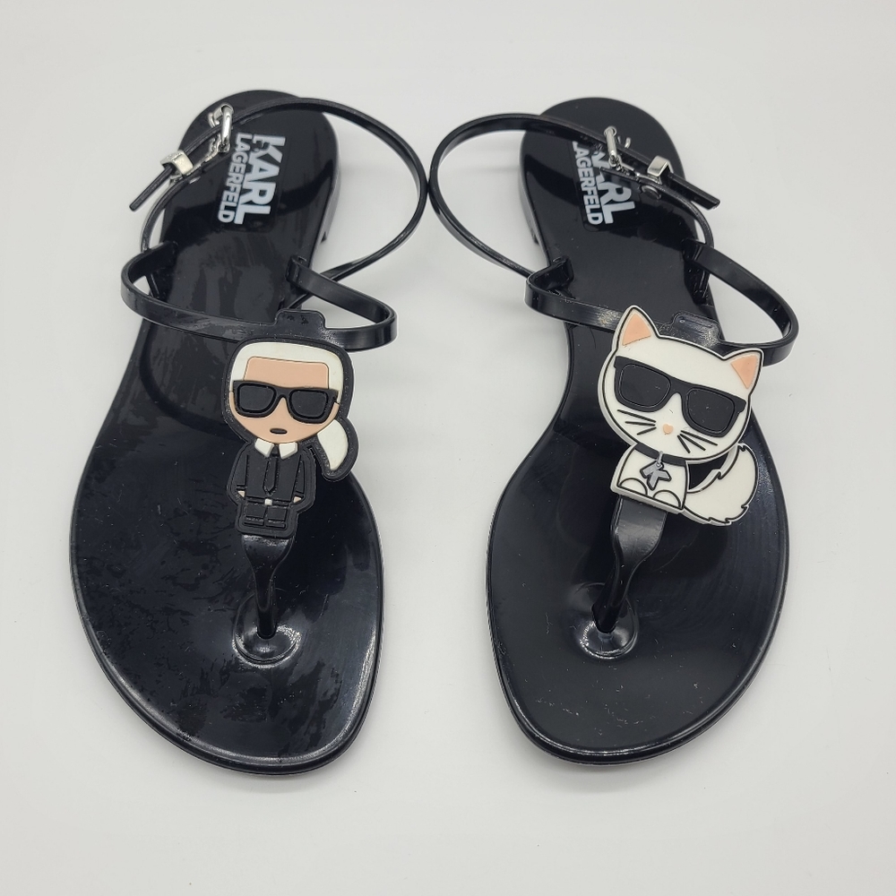 Karl Lagerfeld Iconic Jelly Sandals